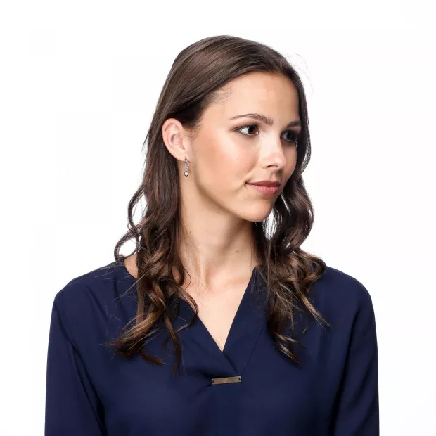 Orphelia Maite Silver Drop Earrings ZO-7376