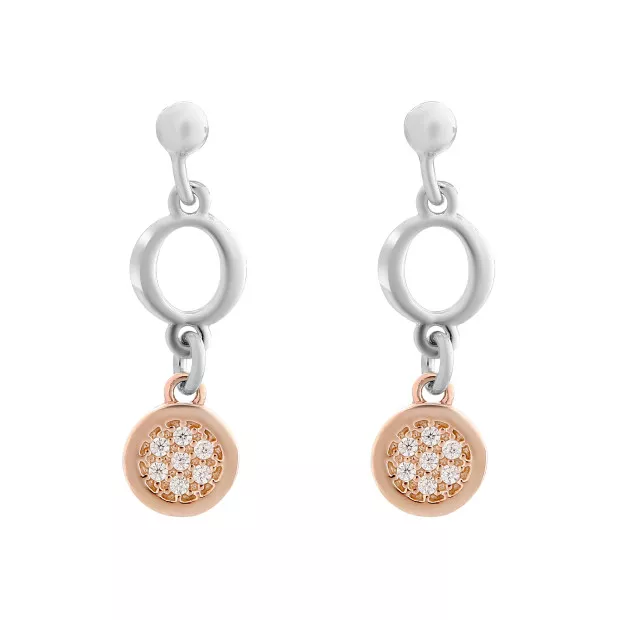 orphelia Maite Silver Drop Earrings ZO-7376