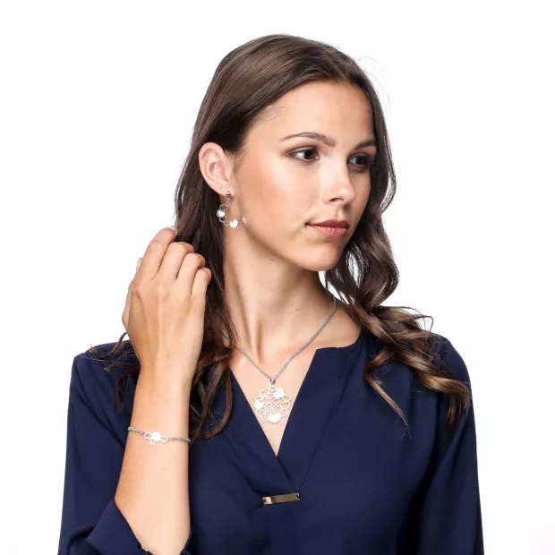 Orphelia Maliya Silver Chain With Pendant ZK-7388