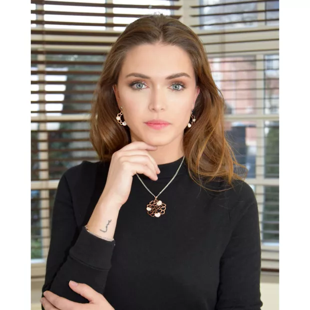 Orphelia Maliya Silver Drop Earrings ZO-7388