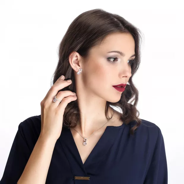 Orphelia Marga Silver Chain With Pendant ZH-7288