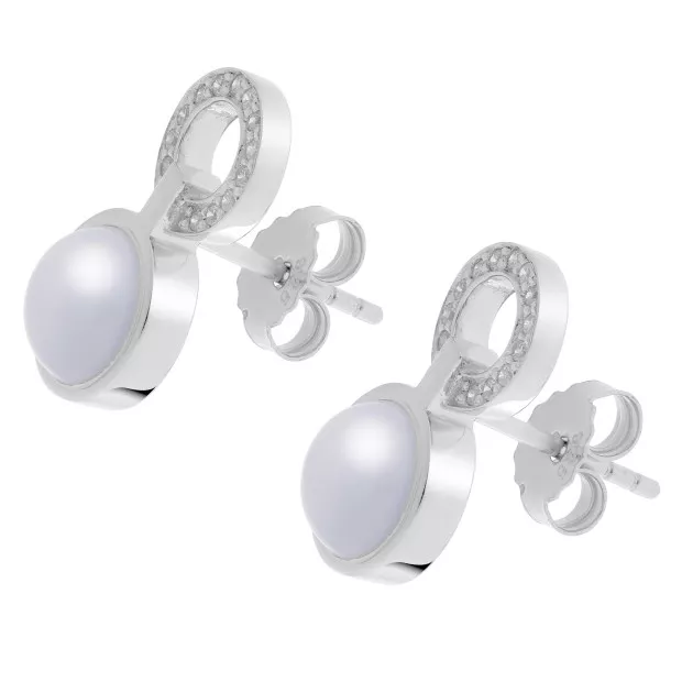 Orphelia Marga Silver Stud Earrings ZO-7288