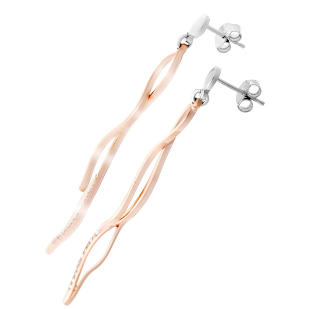 Orphelia Mariza Silver Drop Earrings ZO-7171/RG