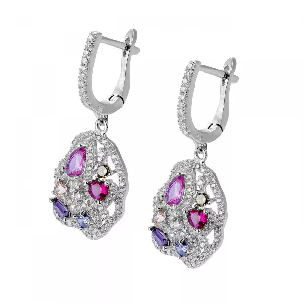 Orphelia Marosetti Silver Drop Earrings ZO-7427