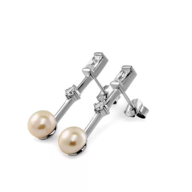 orphelia Maxime Silver Drop Earrings ZO-7514