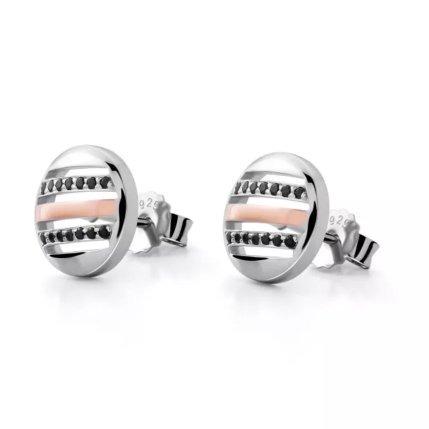 orphelia Maxwell Silver Stud Earrings ZO-7501