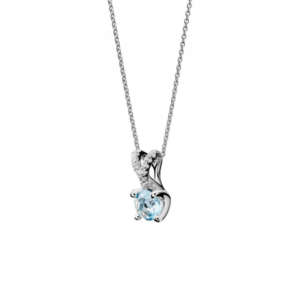 Orphelia Maya Silver Chain With Pendant ZH-7478/AQ