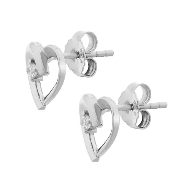Orphelia Mera Silver Stud Earrings ZO-7370