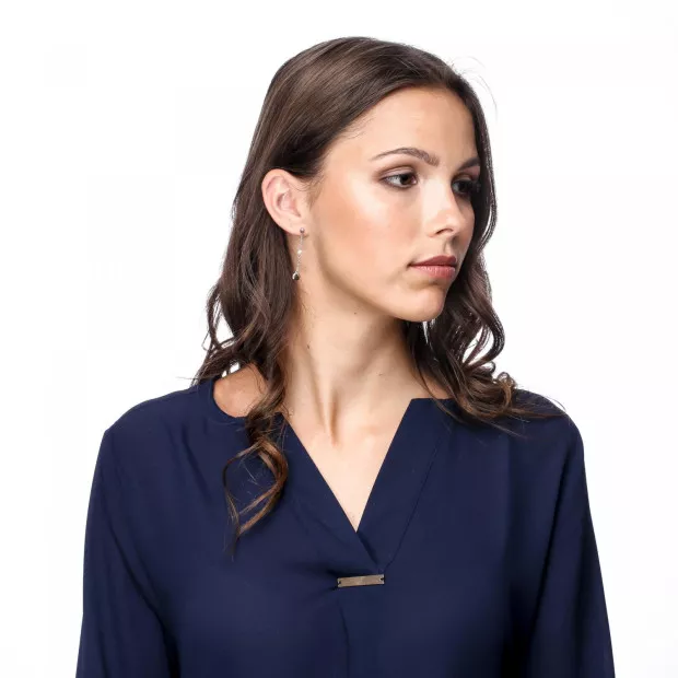 Orphelia Milena Silver Drop Earrings ZO-7379