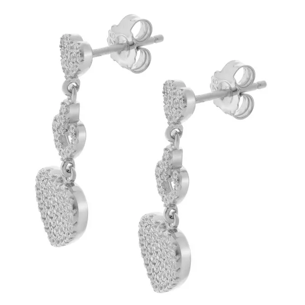 Orphelia Mille Silver Drop Earrings ZO-7273