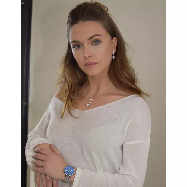 Orphelia Mille Silver Drop Earrings ZO-7273