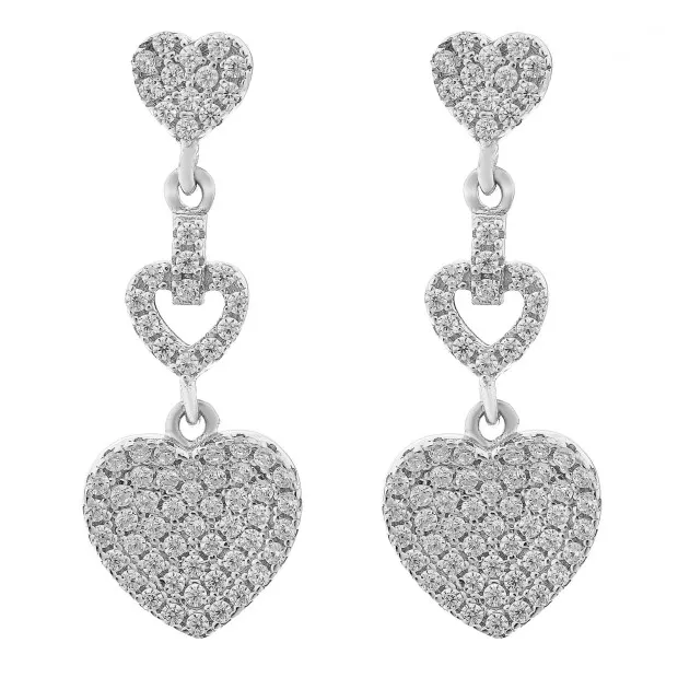 orphelia Mille Silver Drop Earrings ZO-7273