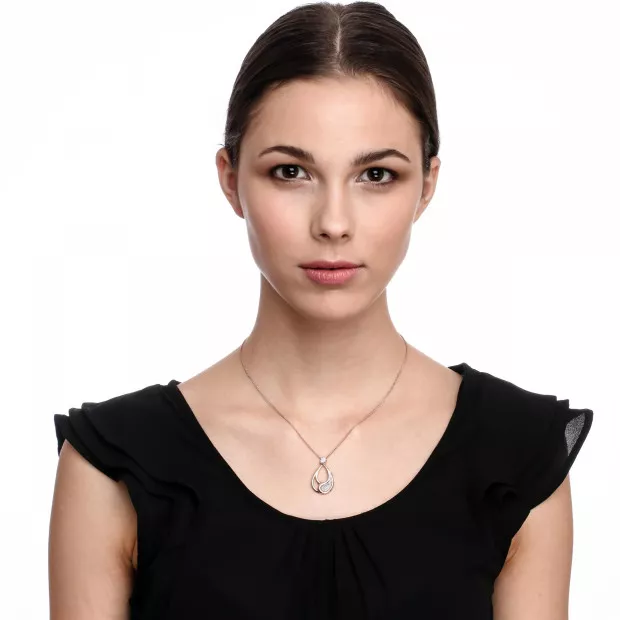 Orphelia Minna Silver Chain With Pendant ZH-7228