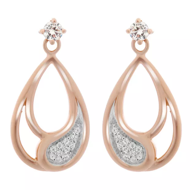orphelia Minna Silver Drop Earrings ZO-7228