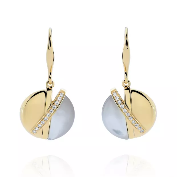 orphelia Moragene Silver Drop Earrings ZO-7506/G
