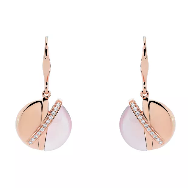 Orphelia Moragene Silver Drop Earrings ZO-7506/RG
