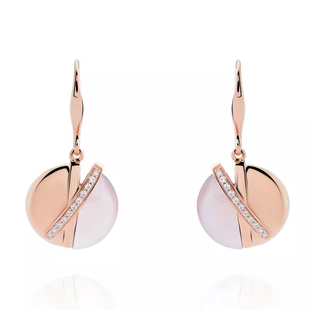 orphelia Moragene Silver Drop Earrings ZO-7506/RG