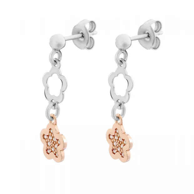 Orphelia Nixie Silver Drop Earrings ZO-7377
