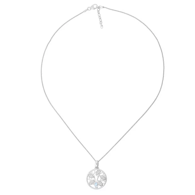 Orphelia Oceane Silver Chain With Pendant ZH-7090