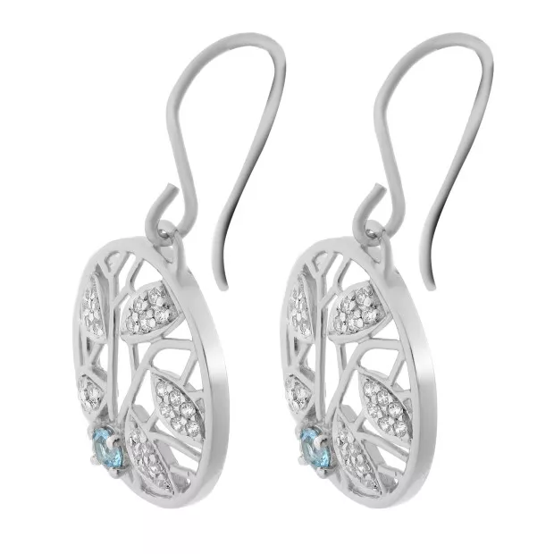 Orphelia Oceane Silver Drop Earrings ZO-7090