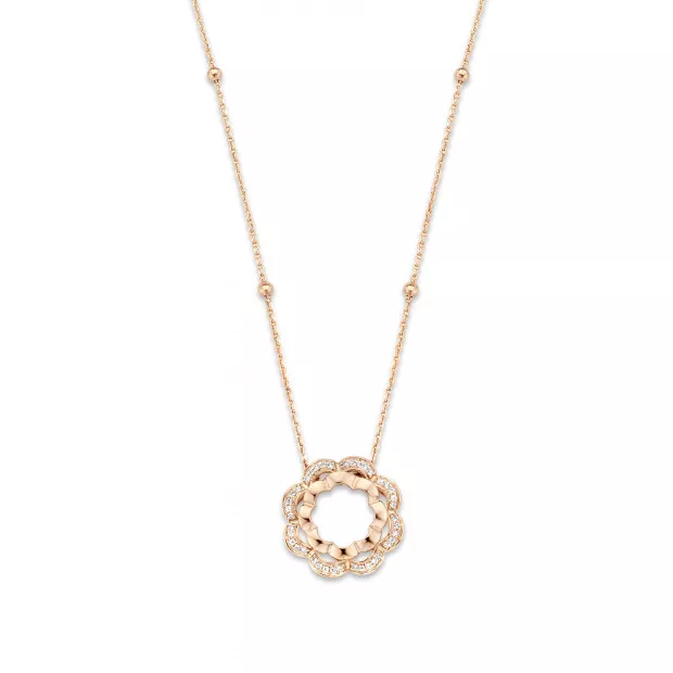 Orphelia Onyx Silver Chain With Pendant ZH-7127/RG