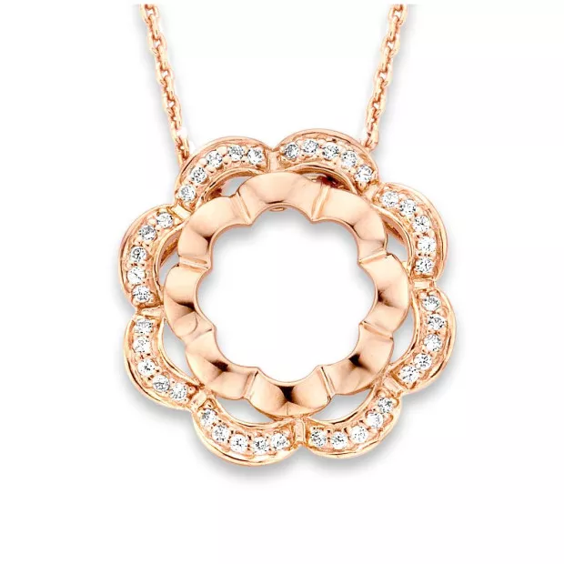 orphelia Onyx Silver Chain With Pendant ZH-7127/RG