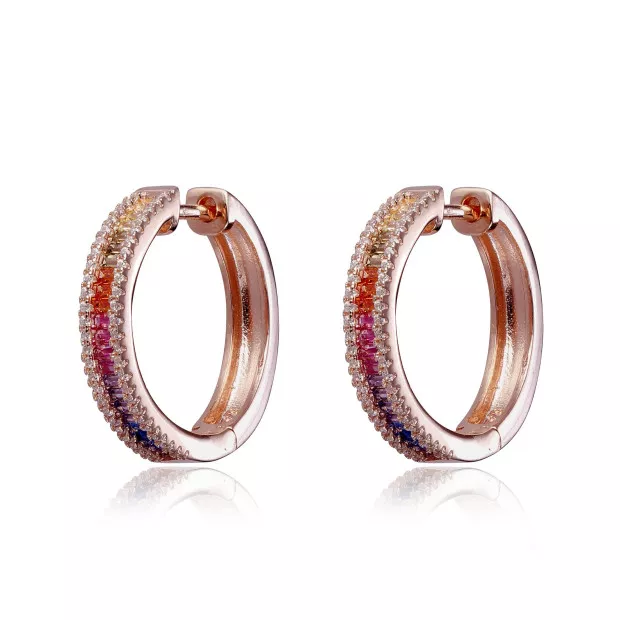 orphelia Pascaline Silver Hoop Earrings ZO-7448
