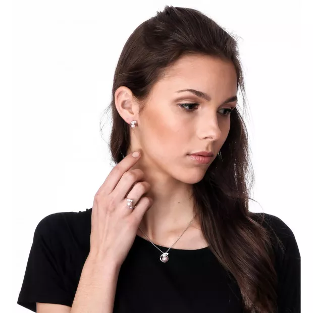 Orphelia Orphelia® 'Alanna' Women's Sterling Silver Chain With Pendant - Silver ZH-7117