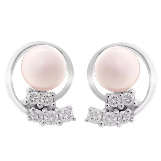 Orphelia Orphelia® 'Alanna' Women's Sterling Silver Set: Chain-Pendant + Earrings - Silver SET-7117