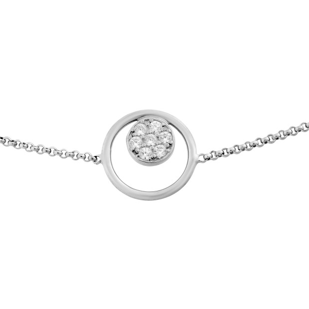 Orphelia Orphelia® 'Alessia' Women's Sterling Silver Bracelet - Silver ZA-7382
