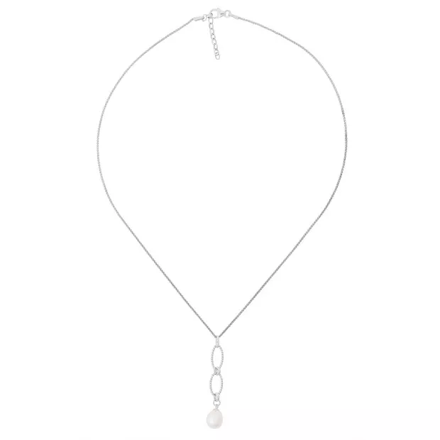 Orphelia Orphelia® 'Alivina' Women's Sterling Silver Chain With Pendant - Silver ZH-7070