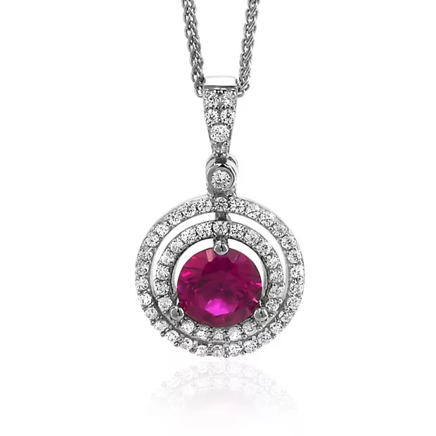orphelia Orphelia® 'Belina' Women's Sterling Silver Chain with Pendant - Silver ZH-7049