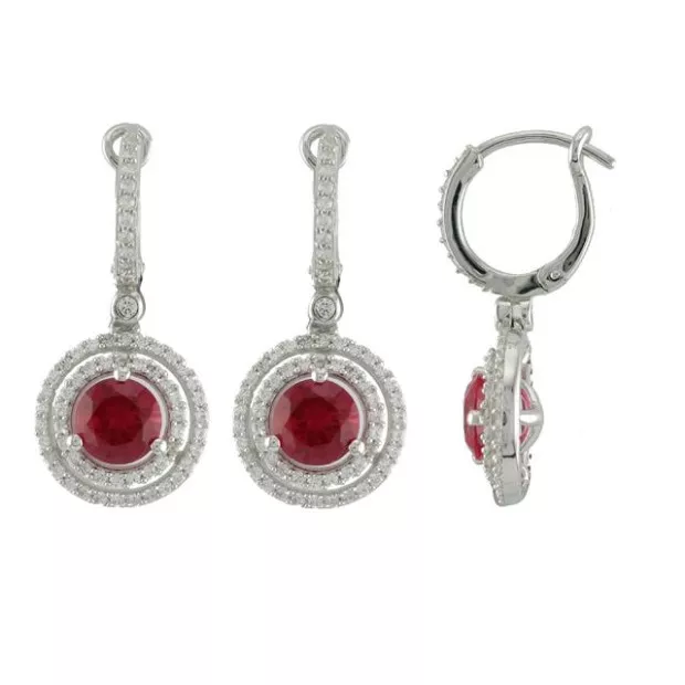 Orphelia Orphelia® 'Belina' Women's Sterling Silver Drop Earrings - Silver ZO-7049