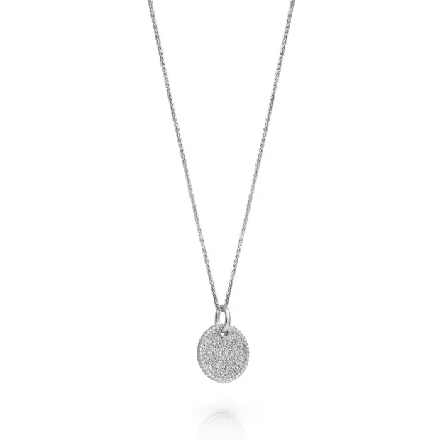 Orphelia Orphelia® 'Bella' Women's Sterling Silver Chain With Pendant - Silver ZH-7565