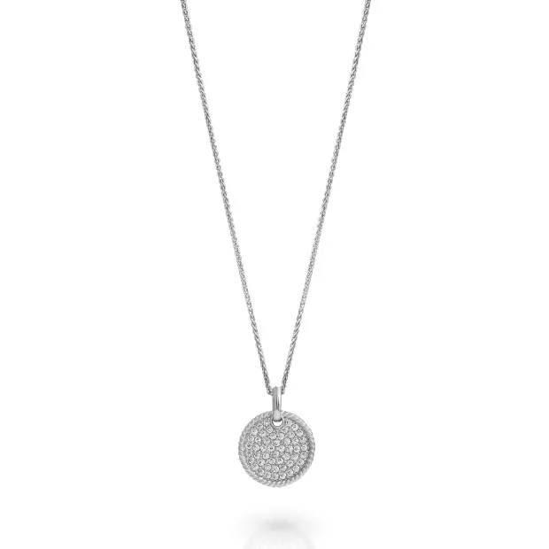 orphelia Orphelia® 'Bella' Women's Sterling Silver Chain with Pendant - Silver ZH-7565