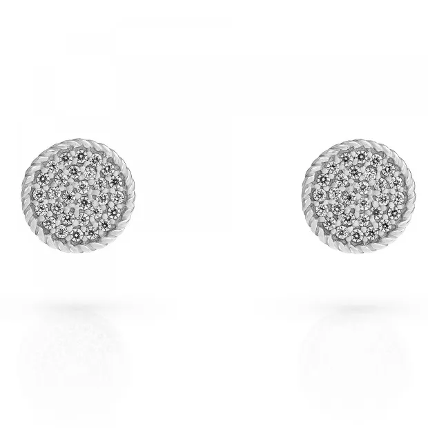 orphelia Orphelia® 'Bella' Women's Sterling Silver Stud Earrings - Silver ZO-7565