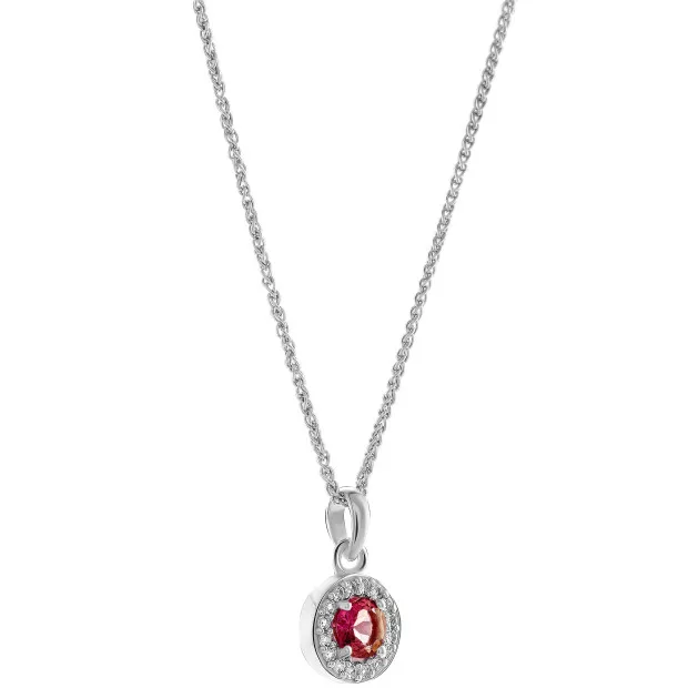 Orphelia Orphelia® 'Bristol' Women's Sterling Silver Pendant With Chain - Silver ZH-7579/P