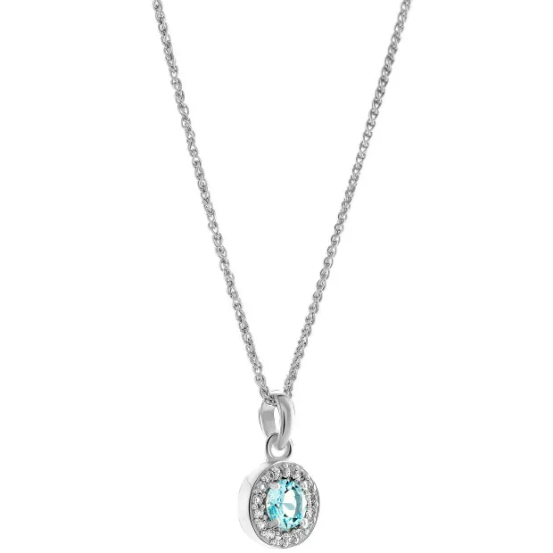 Orphelia Orphelia® 'Bristol' Women's Sterling Silver Pendant With Chain - Silver ZH-7579/B