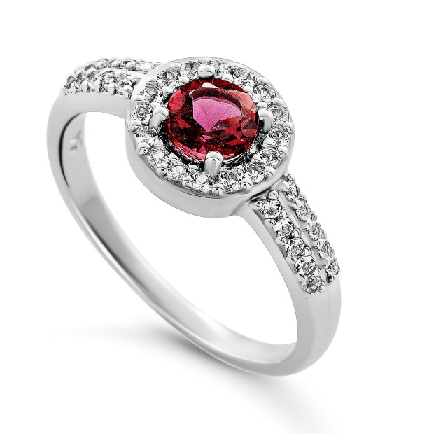 Orphelia Orphelia® 'Bristol' Women's Sterling Silver Ring - Silver ZR-7579/P