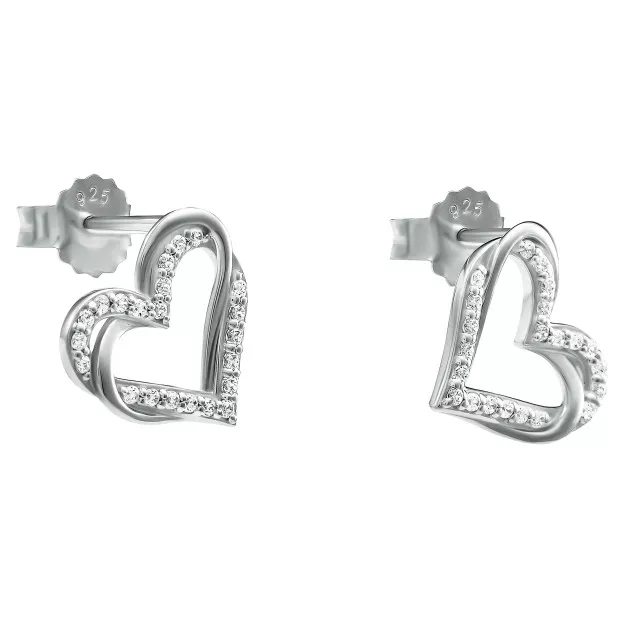 Orphelia Orphelia® 'Cecilia' Women's Sterling Silver Stud Earrings - Silver ZO-7584