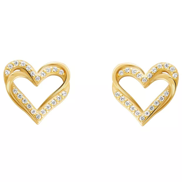 orphelia Orphelia® 'Cecilia' Women's Sterling Silver Stud Earrings - Gold ZO-7584/G
