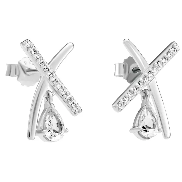 Orphelia Orphelia® 'Charlotte' Women's Sterling Silver Drop Earrings - Silver ZO-7580/W