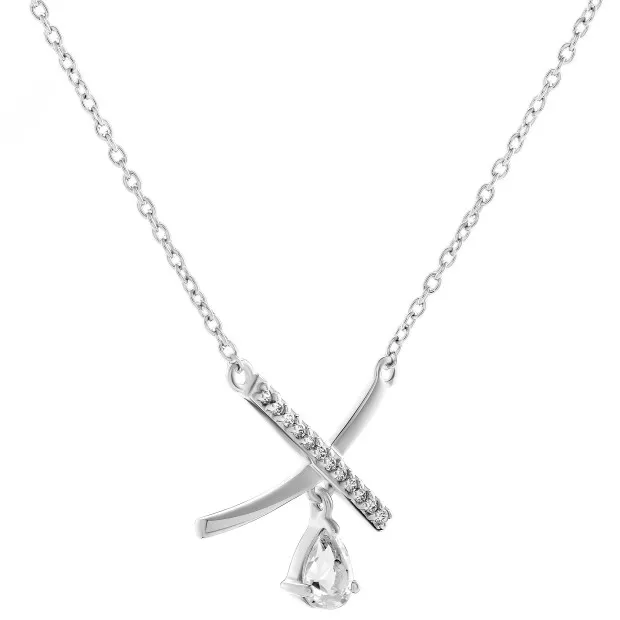 Orphelia Orphelia® 'Charlotte' Women's Sterling Silver Necklace - Silver ZK-7580/W