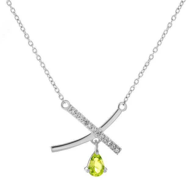 orphelia Orphelia® 'Charlotte' Women's Sterling Silver Necklace - Silver ZK-7580/P