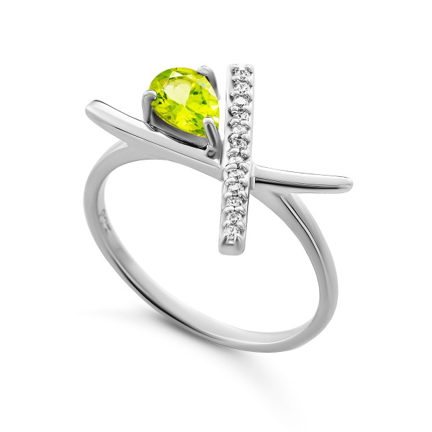 Orphelia Orphelia® 'Charlotte' Women's Sterling Silver Ring - Silver ZR-7580/G