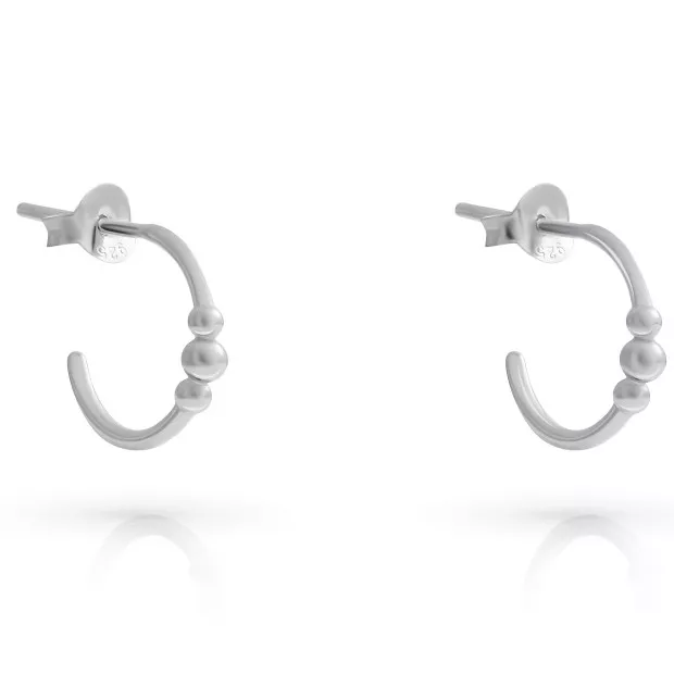 orphelia Orphelia® 'Chloe' Women's Sterling Silver Hoop Earrings - Silver ZO-7555