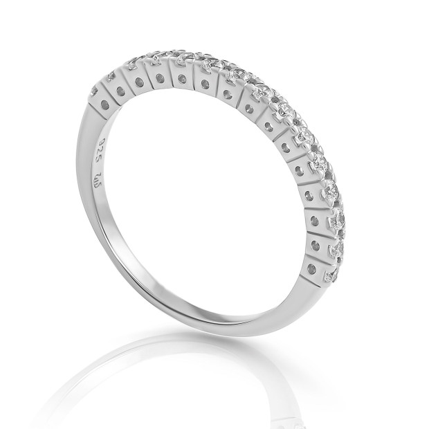 Orphelia Orphelia® 'Claire' Women's Sterling Silver Ring - Silver ZR-7539