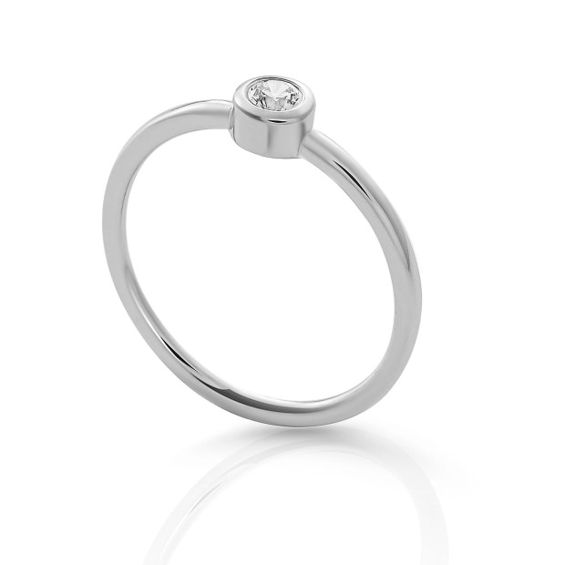 Orphelia Orphelia® 'Classic' Women's Sterling Silver Ring - Silver ZR-7526