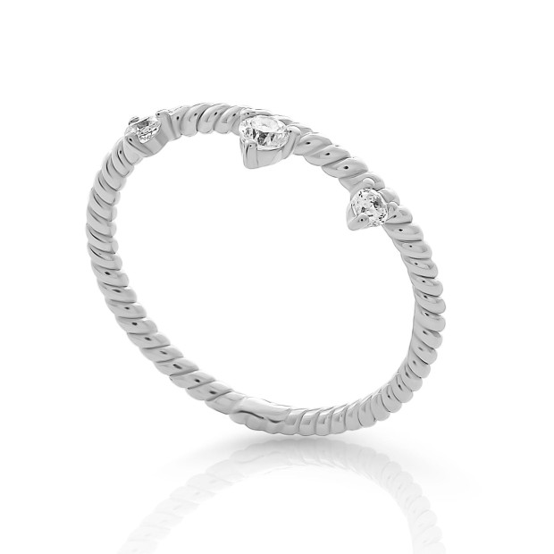 Orphelia Orphelia® 'Crown' Women's Sterling Silver Ring - Silver ZR-7529