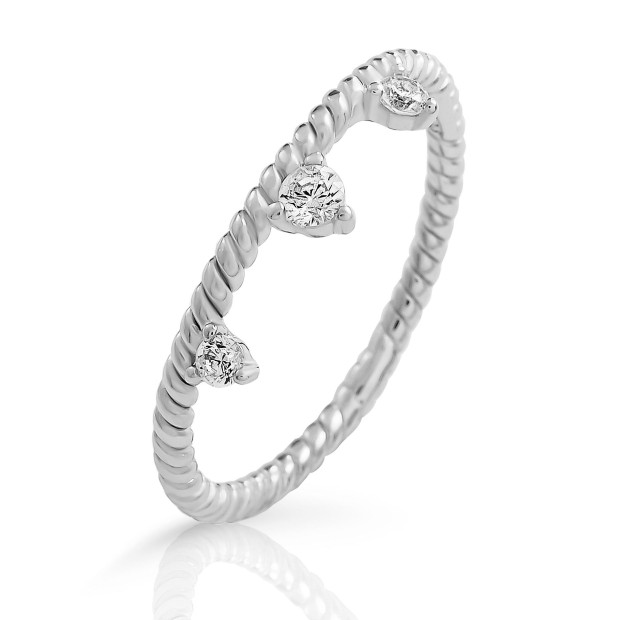 Orphelia Orphelia® 'Crown' Women's Sterling Silver Ring - Silver ZR-7529
